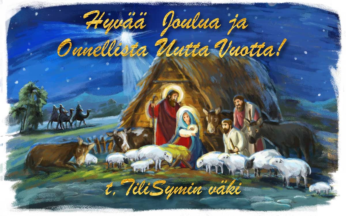 TiliSym toivottaa Hyvää Joulua ja Onnellista Uutta Vuotta!